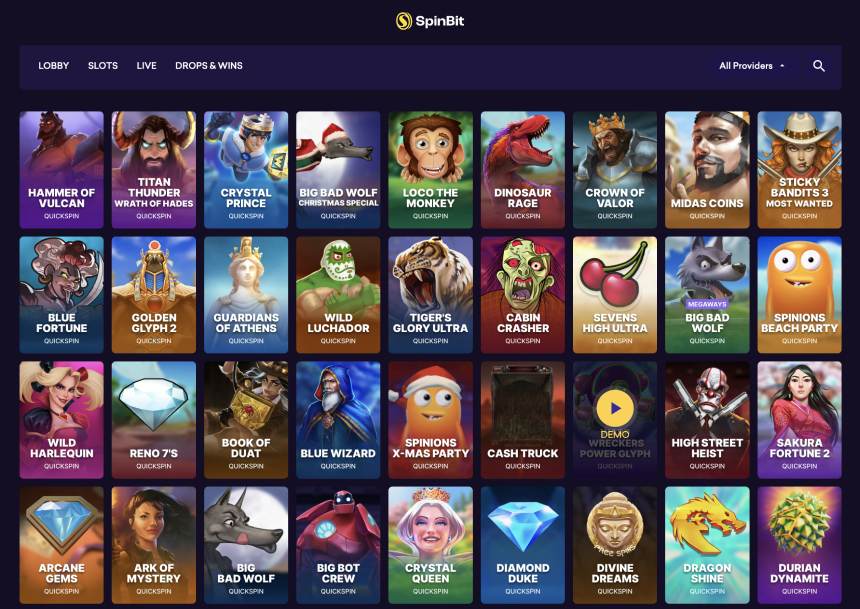 spinbit games lobby